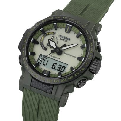 プロトレック:PRW-61LD-3JF【国内正規品】【ノベルティ付・ｷﾞﾌﾄ包装･ｻｲｽﾞ調整無料】 メンズ腕時計 Climber Lineの画像