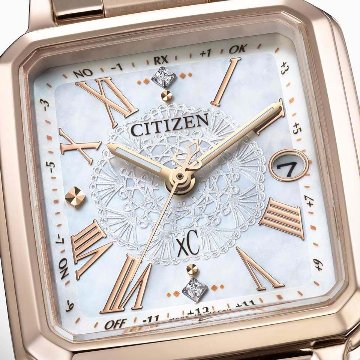 ES9506-54N ｸﾛｽｼｰ【ﾉﾍﾞﾙﾃｨ付・国内正規品・ｷﾞﾌﾄ包装･ﾍﾞﾙﾄ調整無料】腕時計 レディース ｿｰﾗｰ電波  限定の画像