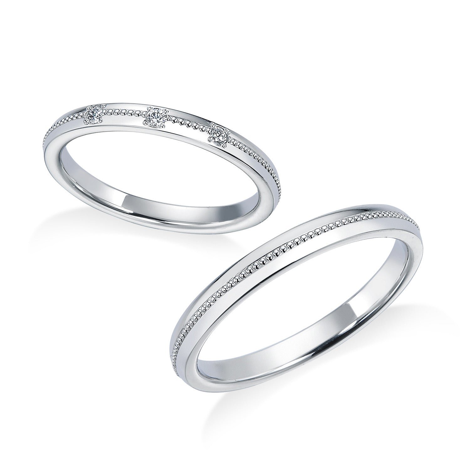 ロイヤルアッシャー　WRB074/WRA064 マリッジリング　結婚　指輪　ペアリング　【店頭サンプル有】の画像