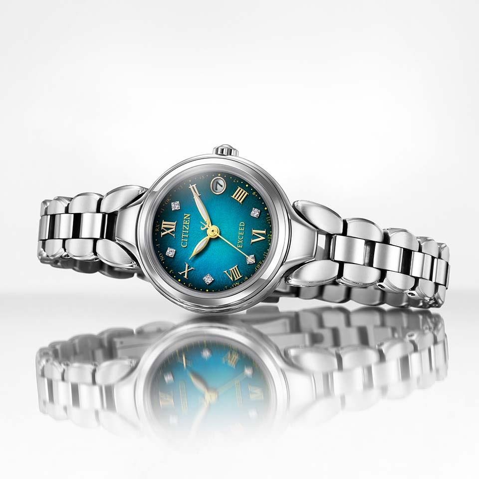 ES9470-68W ｴｸｼｰﾄﾞ【ﾉﾍﾞﾙﾃｨ付・国内正規品・ｷﾞﾌﾄ包装･ﾍﾞﾙﾄ調整無料】腕時計 ﾚﾃﾞｨｰｽ ｿｰﾗｰ電波 限定の画像