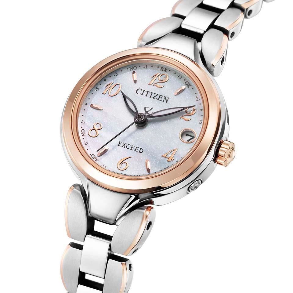 ES9474-59W ｴｸｼｰﾄﾞ【ﾉﾍﾞﾙﾃｨ付・国内正規品・ｷﾞﾌﾄ包装･ﾍﾞﾙﾄ調整無料】腕時計 ﾚﾃﾞｨｰｽ ｿｰﾗｰ電波の画像