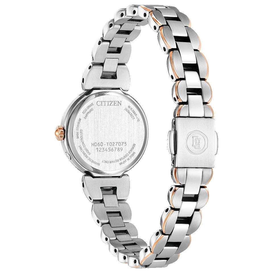 ES9474-59W ｴｸｼｰﾄﾞ【ﾉﾍﾞﾙﾃｨ付・国内正規品・ｷﾞﾌﾄ包装･ﾍﾞﾙﾄ調整無料】腕時計 ﾚﾃﾞｨｰｽ ｿｰﾗｰ電波の画像