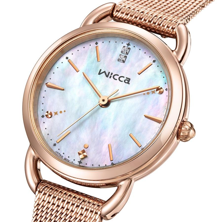 KP6-065-21 ウィッカ【正規ﾒｰｶｰ保証書付･ｷﾞﾌﾄ包装･ﾍﾞﾙﾄ調整無料】腕時計 ﾚﾃﾞｨｽ ｿｰﾗｰ 替えﾊﾞﾝﾄﾞ付 限定の画像