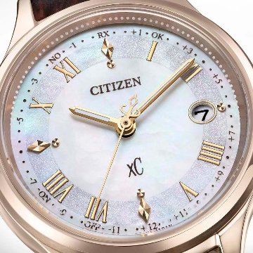 ES9497-02D:ｸﾛｽｼｰ【ﾉﾍﾞﾙﾃｨ付･国内正規品･ｷﾞﾌﾄ包装･ﾍﾞﾙﾄ調整無料】ｿｰﾗｰ電波 ﾚﾃﾞｨｽ腕時計の画像