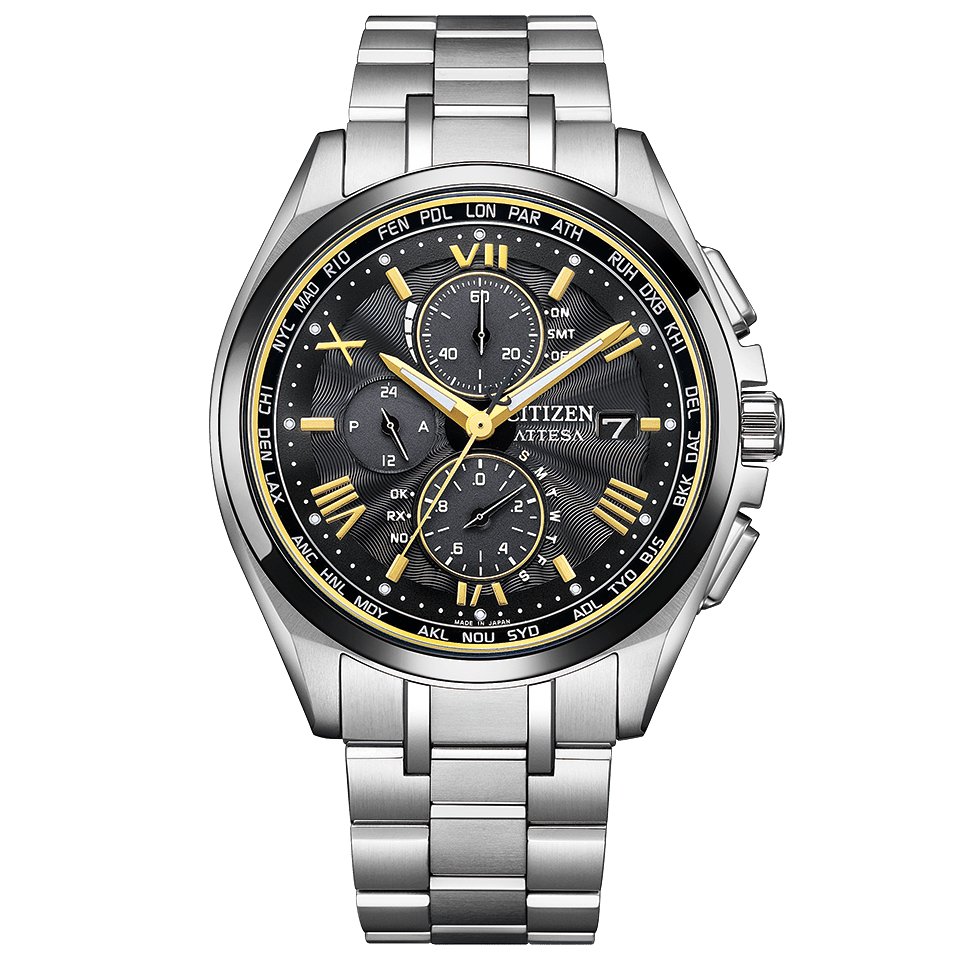 AT8244-57Eアテッサ【ノベルティ付・ｷﾞﾌﾄ包装･ベルト調整無料・国内正規品】腕時計 メンズ ソーラー電波 限定 KIZASHI Collectionの画像