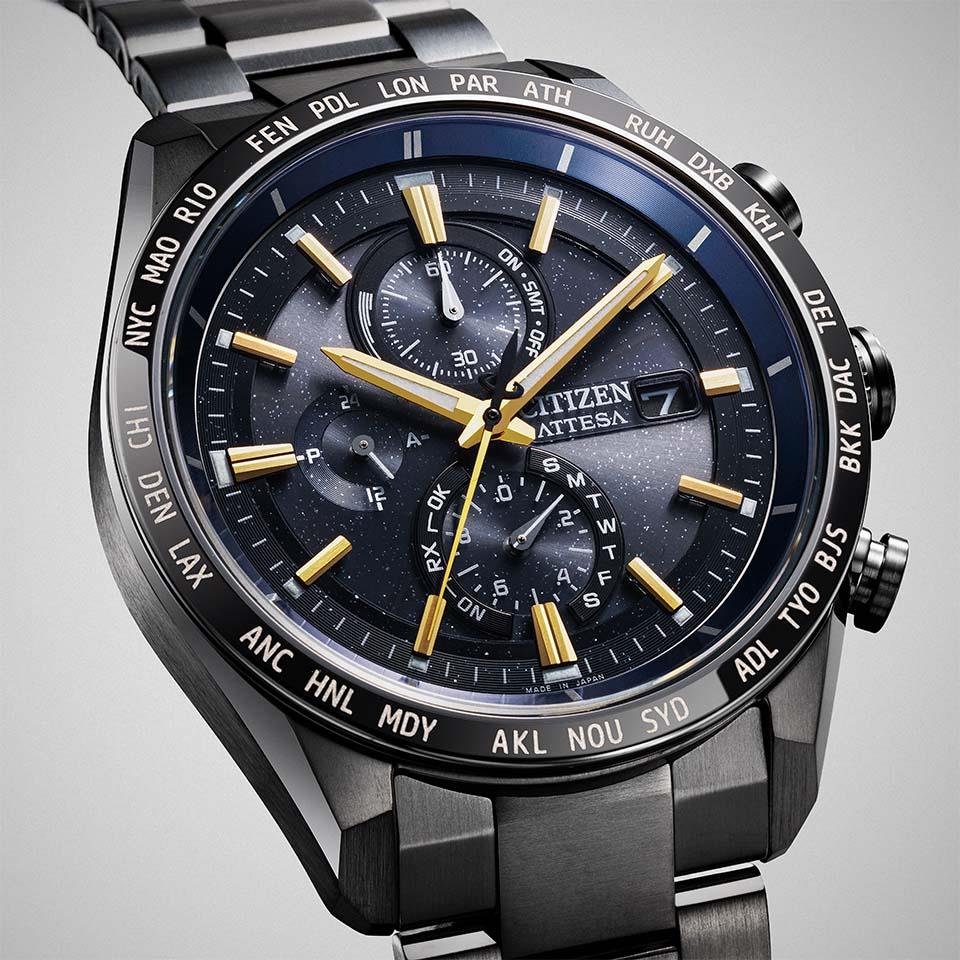 AT8289-67E アテッサ【ノベルティ付・ｷﾞﾌﾄ包装･ベルト調整無料・国内正規品】腕時計 メンズ ソーラー電波 限定 JAXAの画像