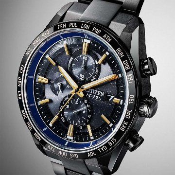 AT8289-67E アテッサ【ノベルティ付・ｷﾞﾌﾄ包装･ベルト調整無料・国内正規品】腕時計 メンズ ソーラー電波 限定 JAXAの画像