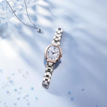  ES9484-55W ｴｸｼｰﾄﾞ【ﾉﾍﾞﾙﾃｨ付・国内正規品・ｷﾞﾌﾄ包装･ﾍﾞﾙﾄ調整無料】腕時計 ﾚﾃﾞｨｰｽ ｿｰﾗｰ電波の画像