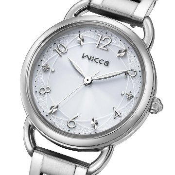 KP6-014-11 Citizenウィッカ【正規ﾒｰｶｰ保証書付･ｷﾞﾌﾄ包装･ﾍﾞﾙﾄ調整無料】腕時計 ﾚﾃﾞｨｽ ｿｰﾗｰ ｼﾝﾌﾟﾙｱｼﾞｬｽﾄの画像