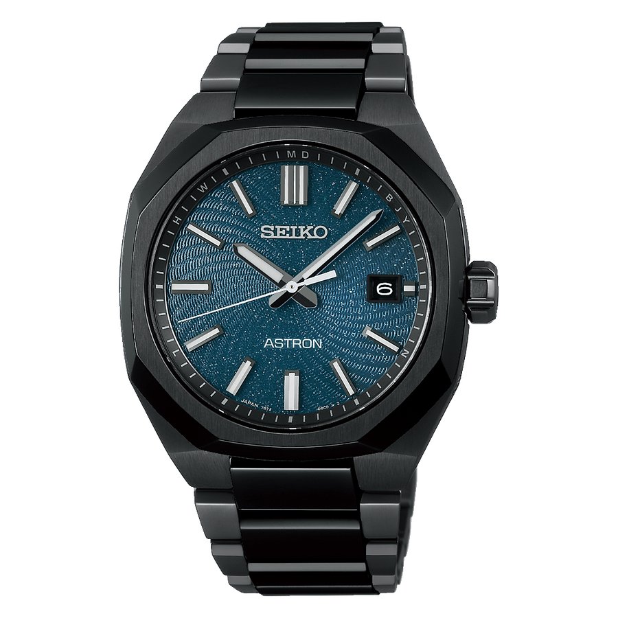 SBXY107　ｾｲｺｰｱｽﾄﾛﾝ【ﾉﾍﾞﾙﾃｨ付・ｷﾞﾌﾄ包装・ﾍﾞﾙﾄ調整無料・新品正規品】ｿｰﾗｰ電波 ﾒﾝｽﾞ腕時計 限定の画像