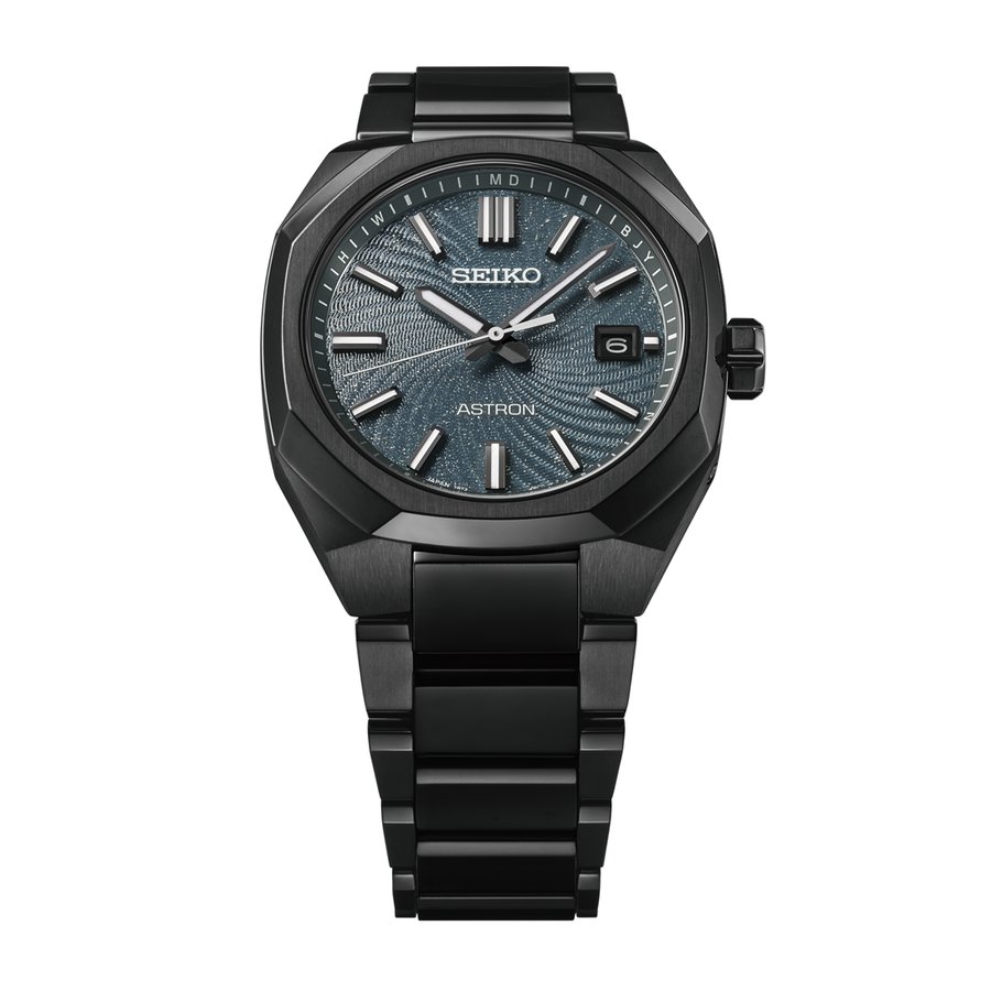 SBXY107　ｾｲｺｰｱｽﾄﾛﾝ【ﾉﾍﾞﾙﾃｨ付・ｷﾞﾌﾄ包装・ﾍﾞﾙﾄ調整無料・新品正規品】ｿｰﾗｰ電波 ﾒﾝｽﾞ腕時計 限定の画像