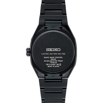 SBXY107　ｾｲｺｰｱｽﾄﾛﾝ【ﾉﾍﾞﾙﾃｨ付・ｷﾞﾌﾄ包装・ﾍﾞﾙﾄ調整無料・新品正規品】ｿｰﾗｰ電波 ﾒﾝｽﾞ腕時計 限定の画像