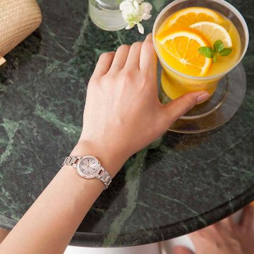 ES9434-53X　クロスシー【ノベルティ付・国内正規品】【ｷﾞﾌﾄ包装･ｻｲｽﾞ調整無料】ｿｰﾗｰ電波　レディース腕時計の画像