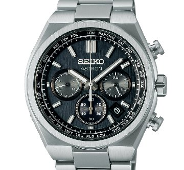 SBXY097 ｾｲｺｰｱｽﾄﾛﾝ【ﾉﾍﾞﾙﾃｨ付・ｷﾞﾌﾄ包装・ﾍﾞﾙﾄ調整無料・新品正規品】ｿｰﾗｰ電波 ﾒﾝｽﾞ腕時計 の画像