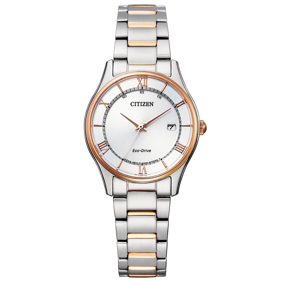 ES0002-57A ｼﾁｽﾞﾝｺﾚｸｼｮﾝ【正規ﾒｰｶｰ保証書付･ｷﾞﾌﾄ包装･ﾍﾞﾙﾄ調整無料】腕時計 ﾚﾃﾞｨｽ ｿｰﾗｰ電波 ｼﾝﾌﾟﾙｱｼﾞｬｽﾄの画像