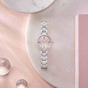 SSQW081 ｾｲｺｰﾙｷｱ【ﾉﾍﾞﾙﾃｨ付・ｷﾞﾌﾄ包装･ﾍﾞﾙﾄ調整無料･新品正規品】ｿｰﾗｰ電波　ﾚﾃﾞｨｰｽ腕時計　2024池田エライザさん広告モデルの画像