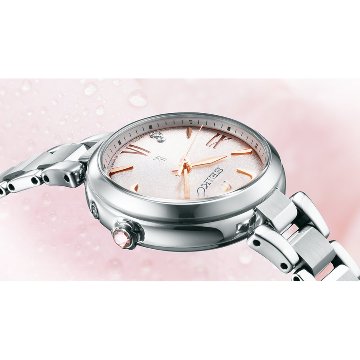 SSQW081 ｾｲｺｰﾙｷｱ【ﾉﾍﾞﾙﾃｨ付・ｷﾞﾌﾄ包装･ﾍﾞﾙﾄ調整無料･新品正規品】ｿｰﾗｰ電波　ﾚﾃﾞｨｰｽ腕時計　2024池田エライザさん広告モデルの画像