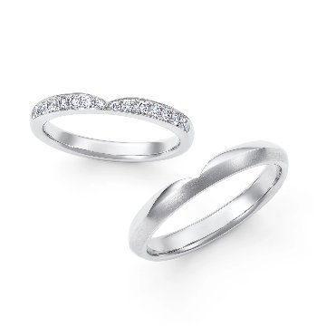 ロイヤルアッシャー　WRB080 / WRA070 マリッジリング　結婚　指輪　ペアリング　 【店頭サンプル在り】の画像