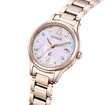 ES9498-77N:ｸﾛｽｼｰ【ﾉﾍﾞﾙﾃｨ付･国内正規品･ｷﾞﾌﾄ包装･ﾍﾞﾙﾄ調整無料】ｿｰﾗｰ電波 ﾚﾃﾞｨｽ腕時計 ｼﾝﾌﾟﾙｱｼﾞｬｽﾄ 限定の画像