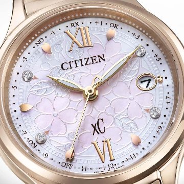 ES9498-77N:ｸﾛｽｼｰ【ﾉﾍﾞﾙﾃｨ付･国内正規品･ｷﾞﾌﾄ包装･ﾍﾞﾙﾄ調整無料】ｿｰﾗｰ電波 ﾚﾃﾞｨｽ腕時計 ｼﾝﾌﾟﾙｱｼﾞｬｽﾄ 限定の画像