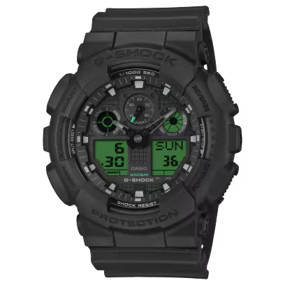 g-shock：GA-100BEG-1AJF【新品正規品・ノベルティ付・ギフト包装無料】メンズ腕時計の画像