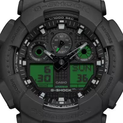 g-shock：GA-100BEG-1AJF【新品正規品・ノベルティ付・ギフト包装無料】メンズ腕時計の画像