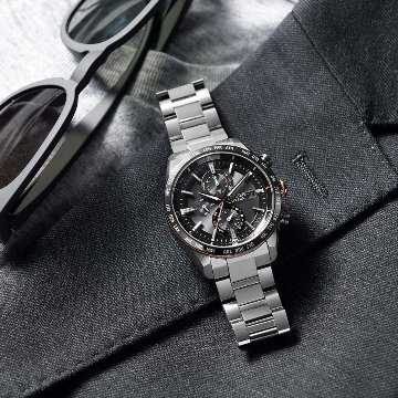 AT8189-61E アテッサ【ノベルティ付・ｷﾞﾌﾄ包装･ベルト調整無料・国内正規品】腕時計 メンズ ソーラー電波 限定 JAXAの画像
