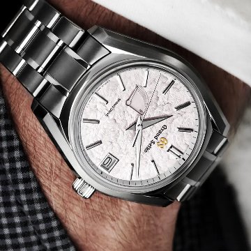 SBGA443㉚ｸﾞﾗﾝﾄﾞｾｲｺｰ[Heritage]ﾏｽﾀｰｼｮｯﾌﾟﾓﾃﾞﾙ【正規保証品･ﾉﾍﾞﾙﾃｨ付】ｽﾌﾟﾘﾝｸﾞﾄﾞﾗｲﾌﾞ メンズ腕時計 花筏●x2の画像
