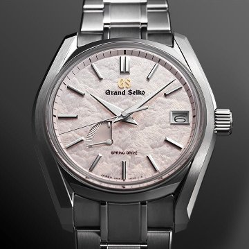 SBGA443㉚ｸﾞﾗﾝﾄﾞｾｲｺｰ[Heritage]ﾏｽﾀｰｼｮｯﾌﾟﾓﾃﾞﾙ【正規保証品･ﾉﾍﾞﾙﾃｨ付】ｽﾌﾟﾘﾝｸﾞﾄﾞﾗｲﾌﾞ メンズ腕時計 花筏●x2の画像