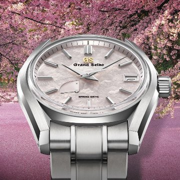 SBGA443㉚ｸﾞﾗﾝﾄﾞｾｲｺｰ[Heritage]ﾏｽﾀｰｼｮｯﾌﾟﾓﾃﾞﾙ【正規保証品･ﾉﾍﾞﾙﾃｨ付】ｽﾌﾟﾘﾝｸﾞﾄﾞﾗｲﾌﾞ メンズ腕時計 花筏●x2の画像