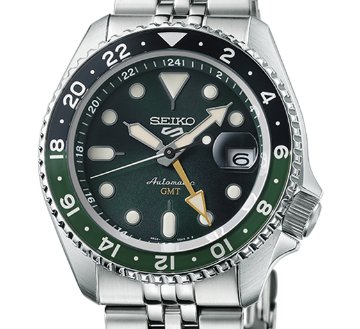 SBSC019 セイコー5スポーツ【国内正規品】【ノベルティ付・ｷﾞﾌﾄ包装･ｻｲｽﾞ調整無料】ﾒｶﾆｶﾙ　GMT●ｘ2の画像