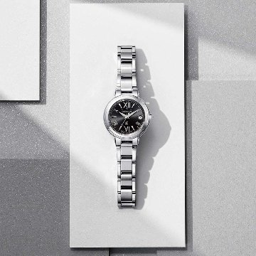 ES9430-89E　クロスシー【ノベルティ付・国内正規品】【ｷﾞﾌﾄ包装･ｻｲｽﾞ調整無料】ｿｰﾗｰ電波　レディース腕時計の画像