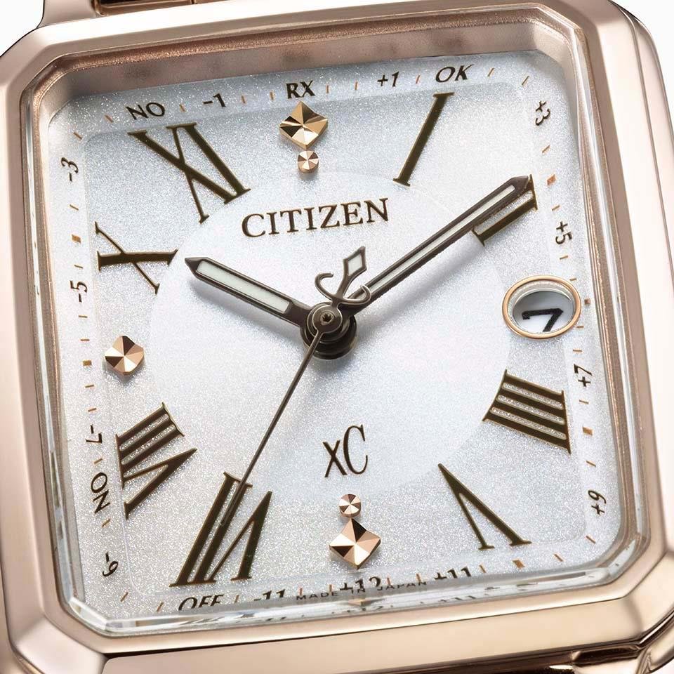 ES9506-62A ｸﾛｽｼｰ【ﾉﾍﾞﾙﾃｨ付･国内正規品･ｷﾞﾌﾄ包装･ﾍﾞﾙﾄ調整無料】ｿｰﾗｰ電波 ﾚﾃﾞｨｽ腕時計 北川景子さん広告着用ﾓﾃﾙの画像