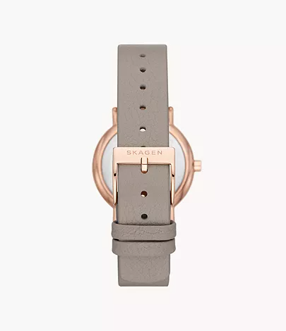 SKW3060　Skagen 【15時迄の注文で本日発送】*水曜除く【正規ﾒｰｶｰ保証書付】 SIGNATUR LILLE 二針 グレーストーンの画像