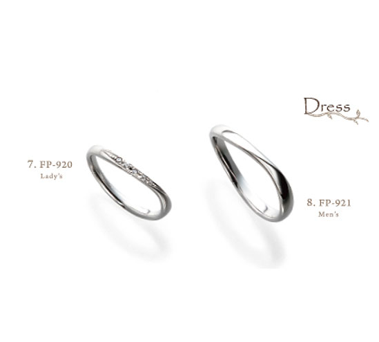 フェリーポルテ　FP920　FP921　結婚　指輪　ペアリング 【店頭サンプル有】の画像