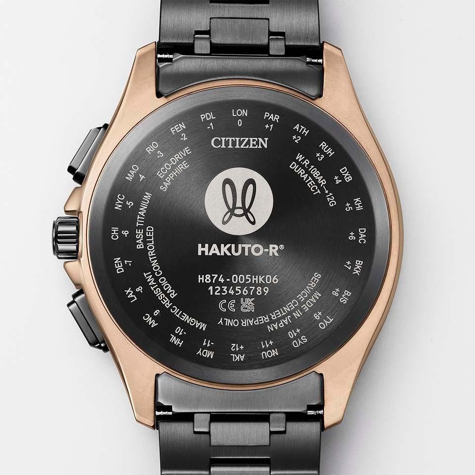 BY1009-64Y アテッサ【国内正規品】【ノベルティ付・ｷﾞﾌﾄ包装･ｻｲｽﾞ調整無料】HAKUTO-Rコラボ メンズ腕時計画像