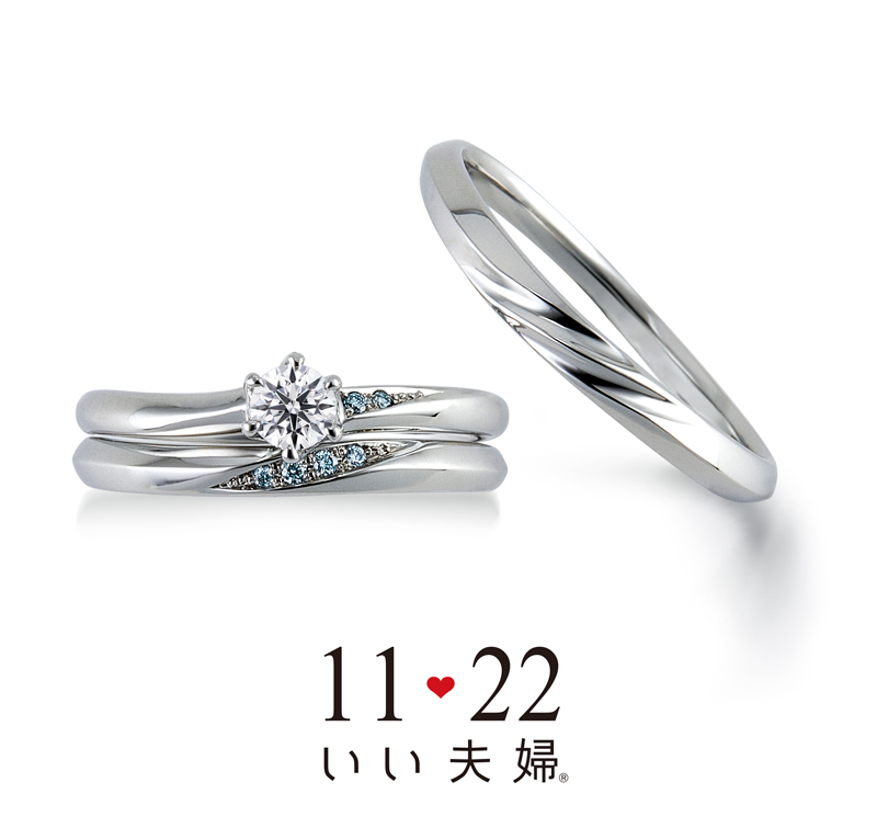 いい夫婦　婚約　結婚　指輪　ペアリング　No.25 そら 2024YearModel　【店頭サンプル有】の画像