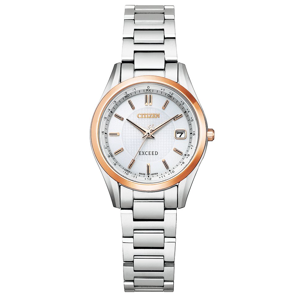 yota様美品❣エクシードEx H058　白文字盤デート　トノー　チタニア　稼働 yota様美品❣エクシードEx H058 白文字盤デート トノー チタニア 稼働