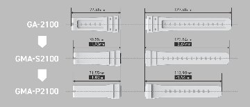 g-shock GMA-P2100-2AJF【15時までの注文で当日発送(休業日を除く)・国内正規品・ノベルティ付・ギフト包装無料】メンズ腕時計 レディースの画像