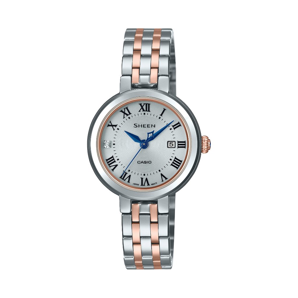 SHS-4529CG-1AJF：カシオ シーン 【15時迄の注文で本日発送】*水曜除く【正規ﾒｰｶｰ保証書付】ソーラー レディース腕時計の画像