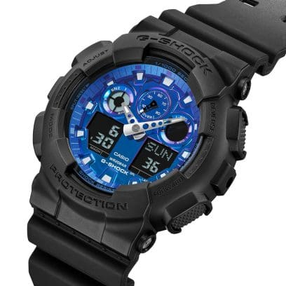 gショック:GA-100FL-1AJF【15時までの注文で当日発送(休業日を除く)・国内正規品・ノベルティ付・ギフト包装無料】メンズ腕時計の画像