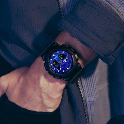 gショック:GA-100FL-1AJF【15時までの注文で当日発送(休業日を除く)・国内正規品・ノベルティ付・ギフト包装無料】メンズ腕時計の画像