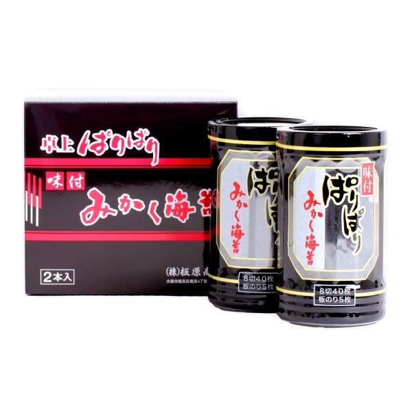 卓上ぱりぱり味付みかく海苔 ２本函入の画像