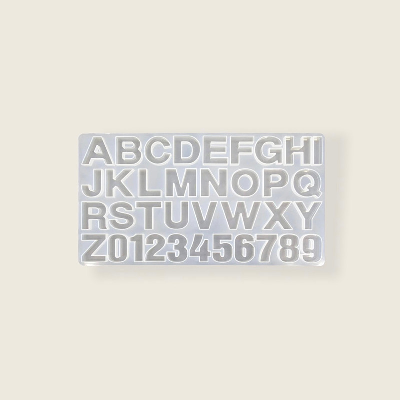 シリコンモールド:アルファベット数字の画像