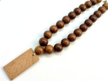 ☆木札別売り☆大玉数珠ネックレス【金剛】の画像