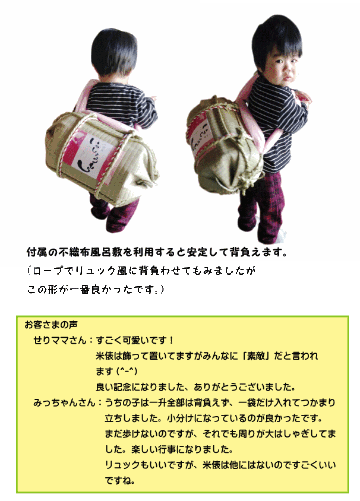 個包装、紅白餅になってリニューアル【送料無料（沖縄を除く）】紅白一升餅　TATAMI畳で作った俵　小分け　個包装　一生餅　背負い餅　しょい餅　一歳誕生日　お祝い　プレゼントの画像