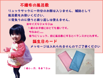 個包装、紅白餅になってリニューアル【送料無料（沖縄を除く）】ベビーリュック付き　紅白丸もち　一升餅セット　小分け丸餅　個包装　一歳・一升餅・背負い餅・一生餅・しょい餅　１歳の誕生日のお祝い・プレゼントの画像