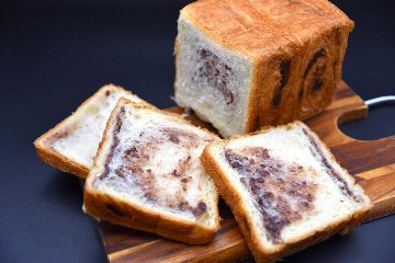 熟成クロワッサン食パン プレーン＆あんこセット（プレーン＆あんこ1.5斤×各1本）画像