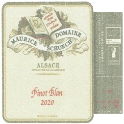 2020 ピノ・ブラン  白 / モーリス・シューハ 【750ml】の画像