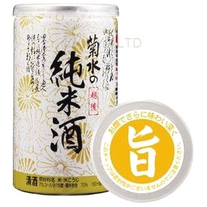 菊水 純米酒【180ml缶】×1函（30本）画像